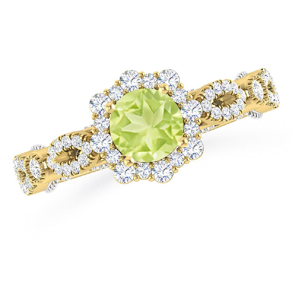 Yellow Gold - Peridot