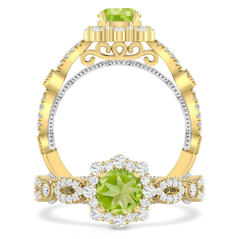 Yellow Gold - Peridot