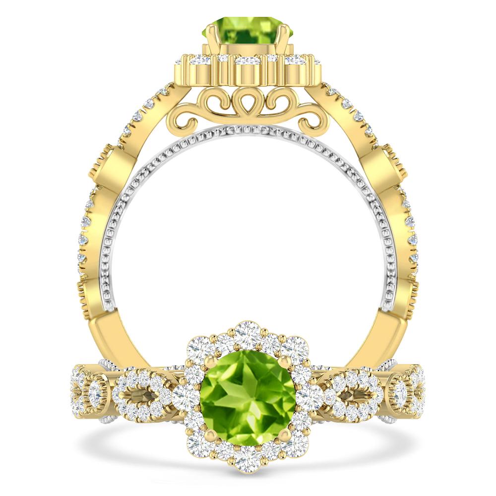 Yellow Gold - Peridot