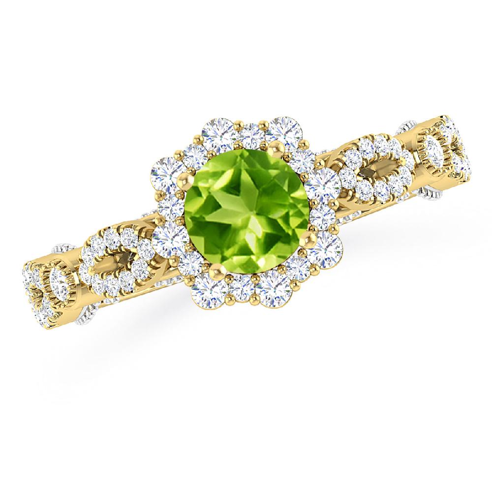 Yellow Gold - Peridot