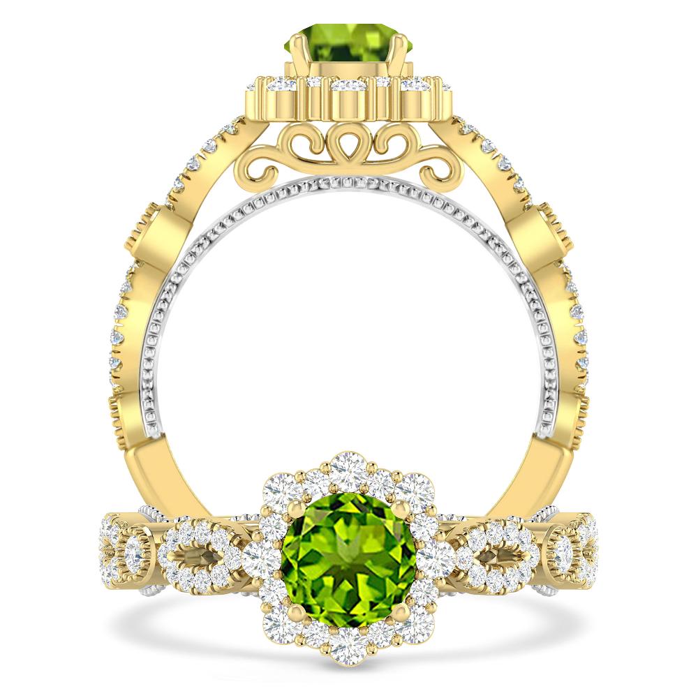 Yellow Gold - Peridot