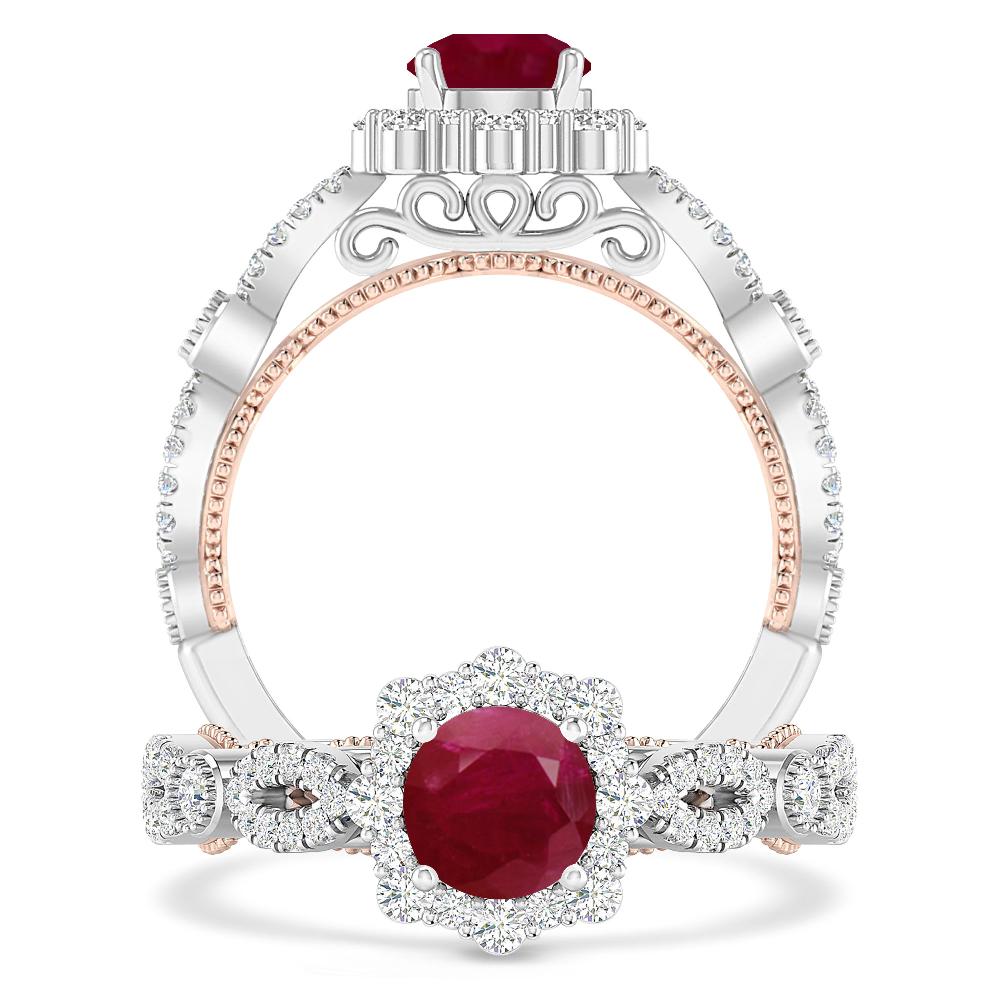 White Gold - Ruby