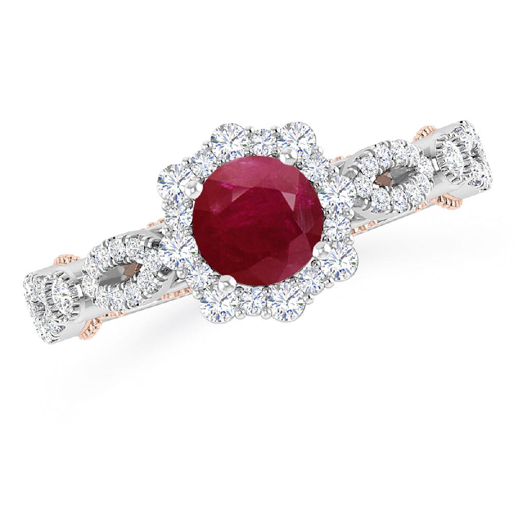 White Gold - Ruby