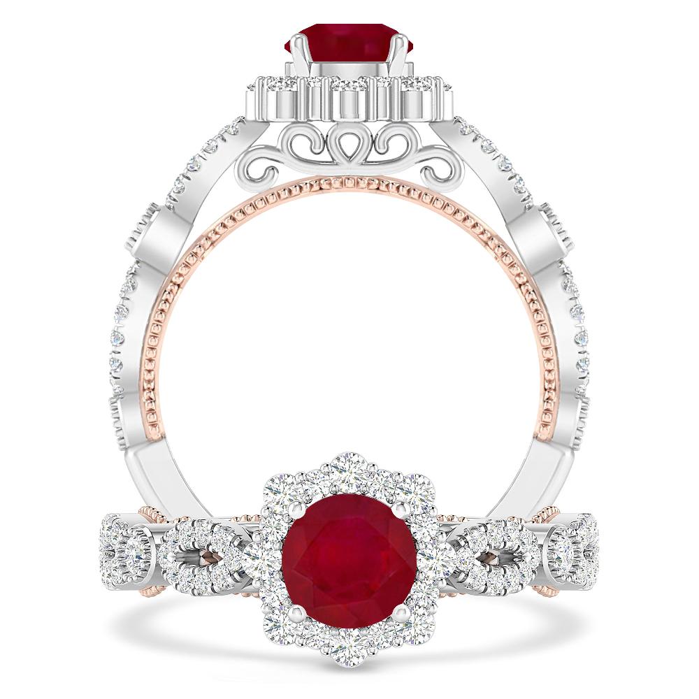 White Gold - Ruby