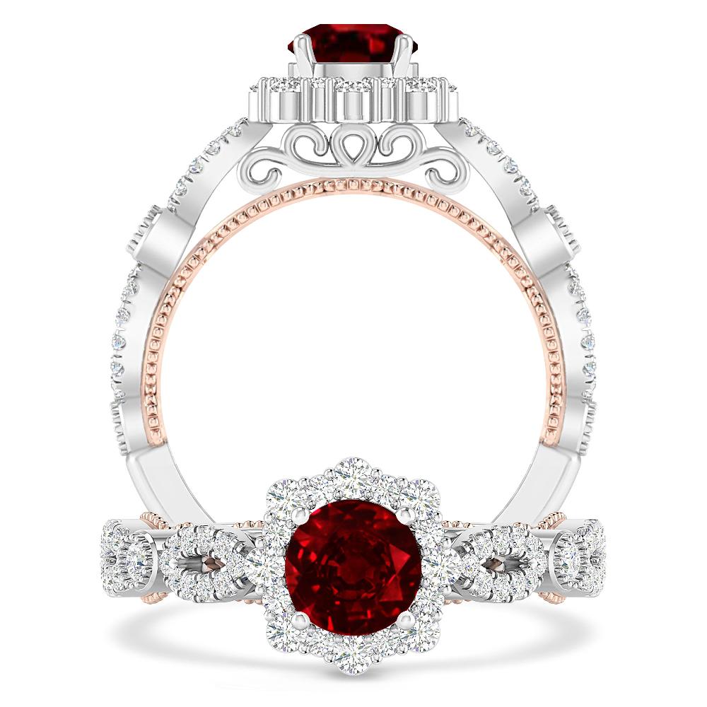 White Gold - Ruby