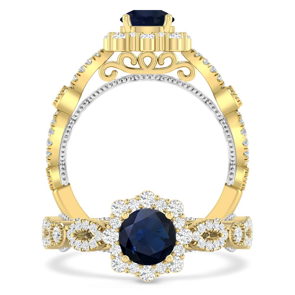 Yellow Gold - Sapphire