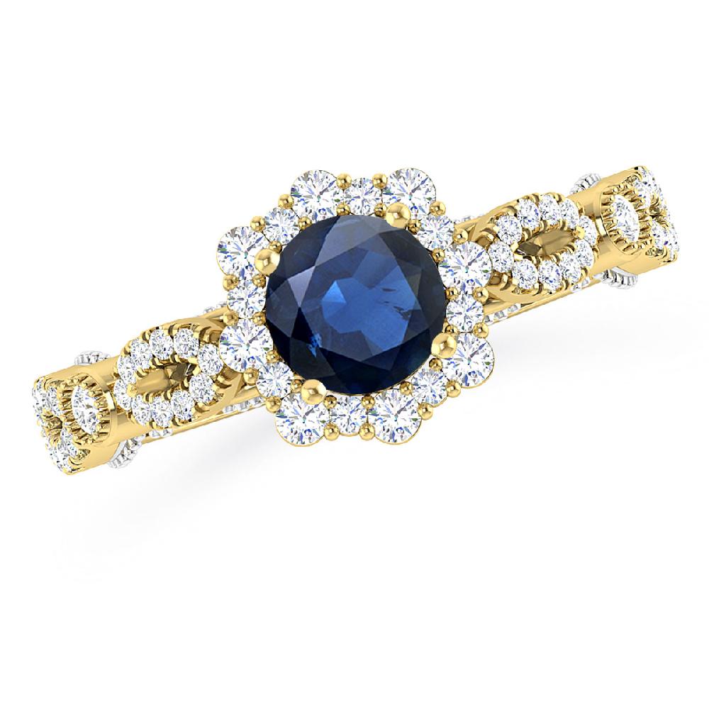 Yellow Gold - Sapphire