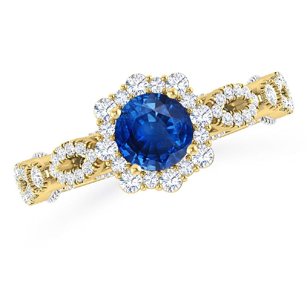 Yellow Gold - Sapphire