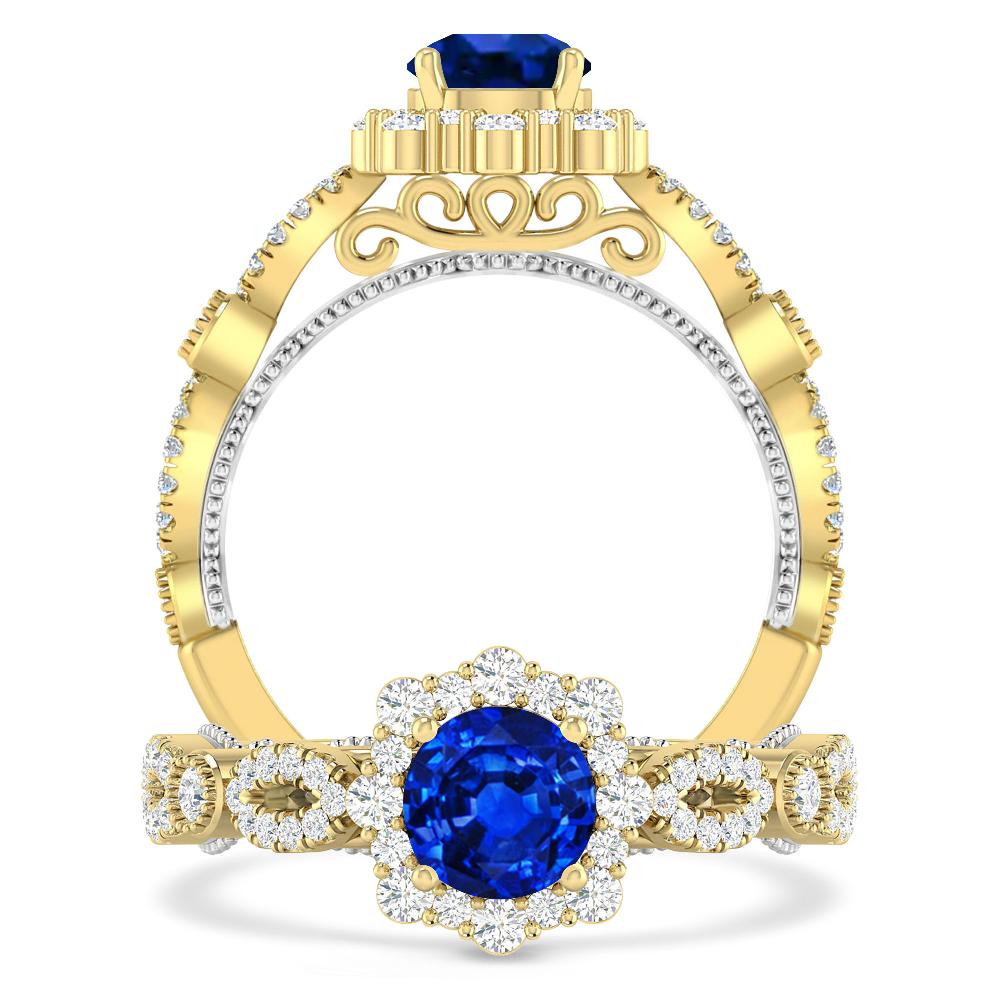 Yellow Gold - Sapphire