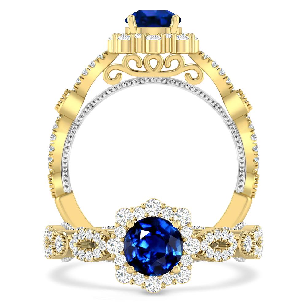 Yellow Gold - Sapphire