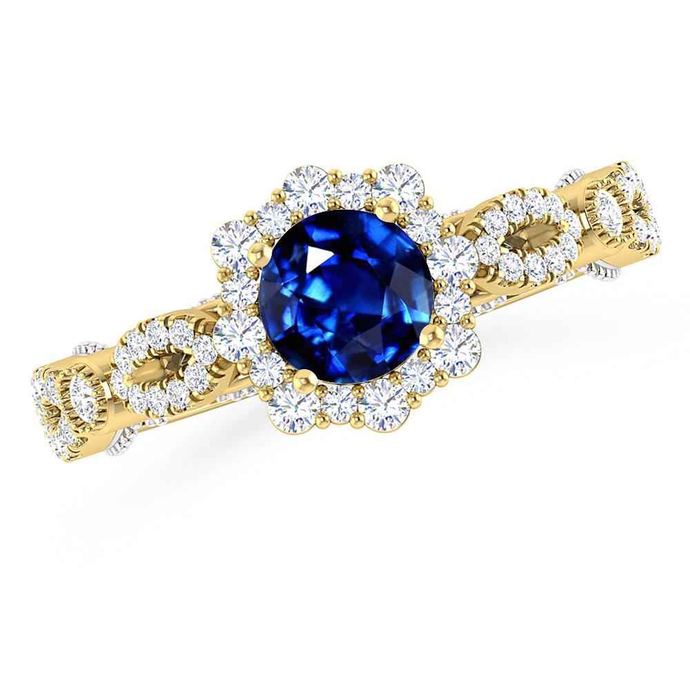 Yellow Gold - Sapphire