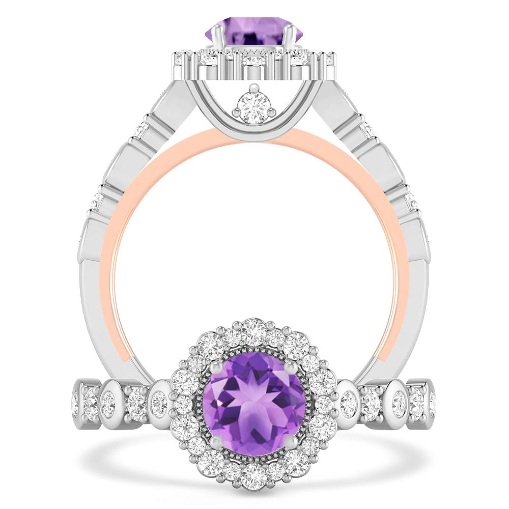 White Gold - Amethyst