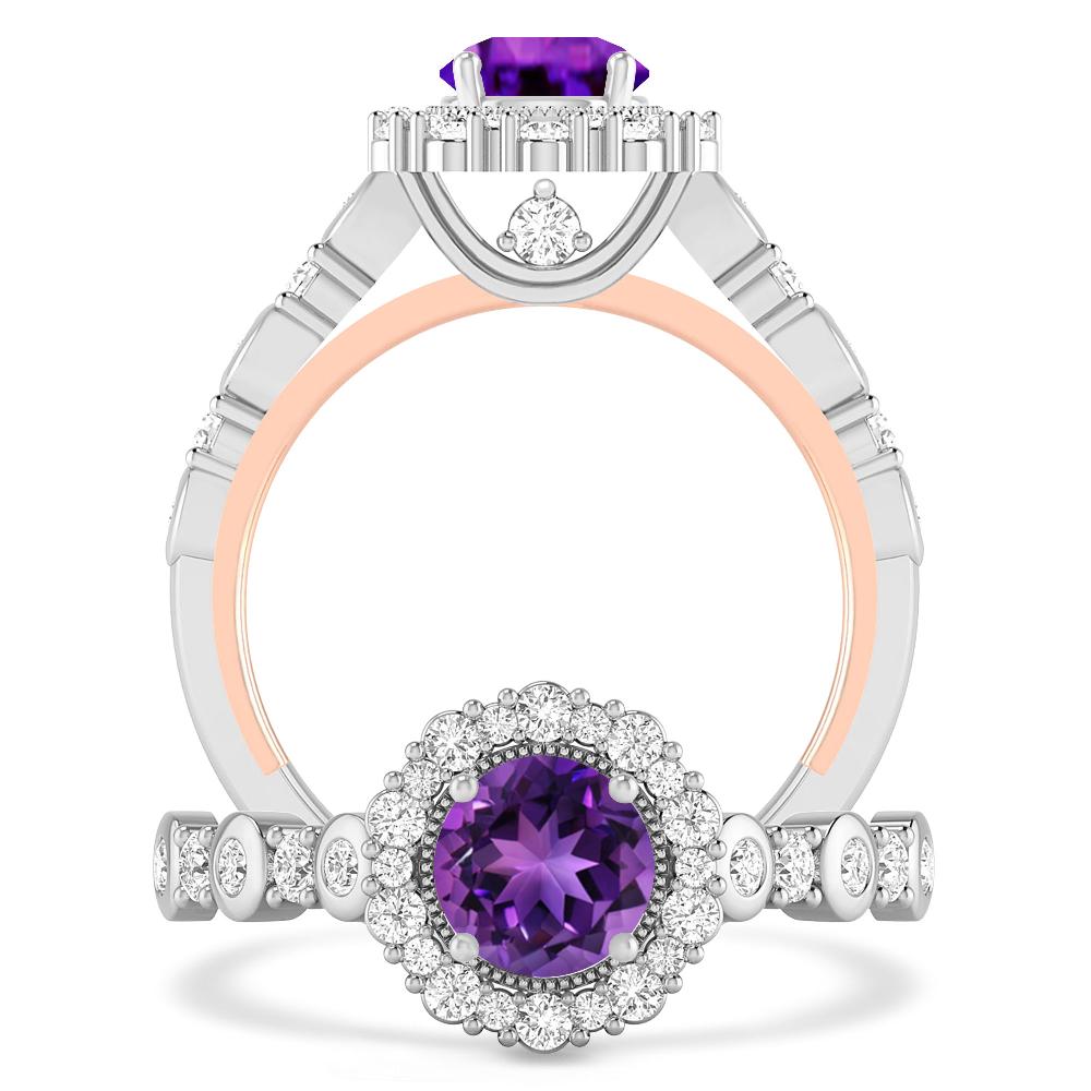 White Gold - Amethyst