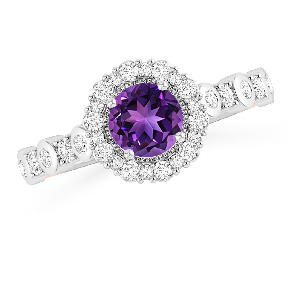 White Gold - Amethyst