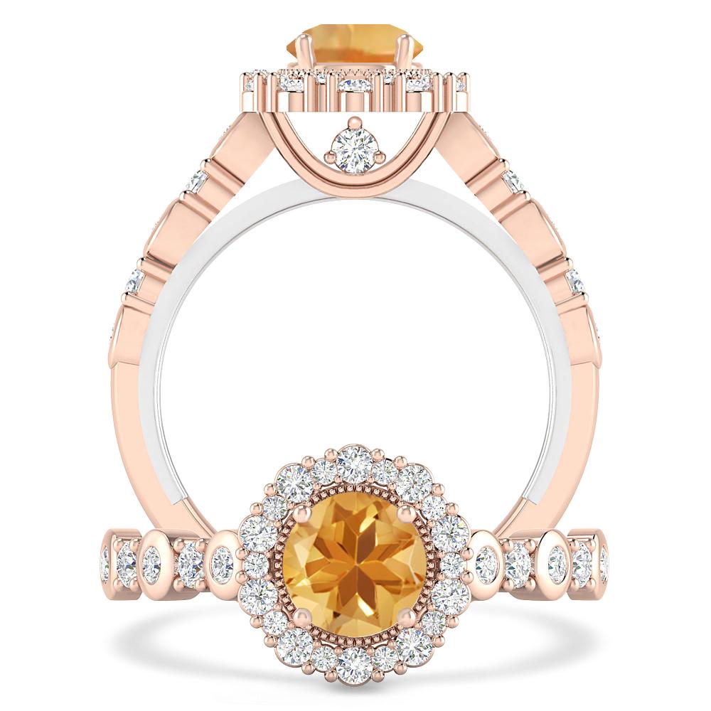 Rose Gold - Citrine