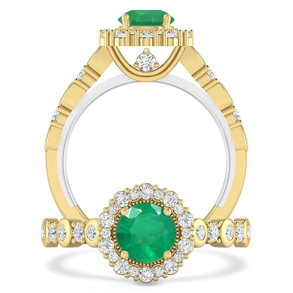 Yellow Gold - Emerald