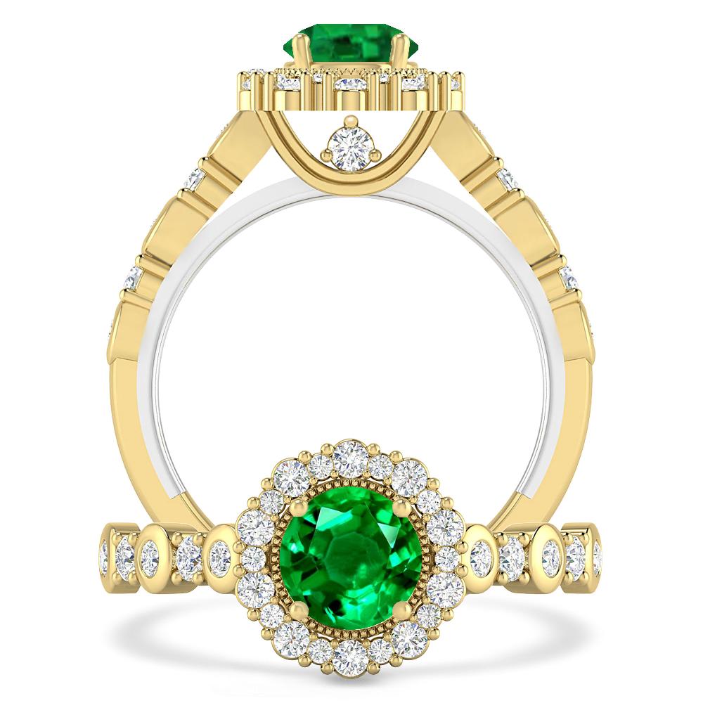 Yellow Gold - Emerald