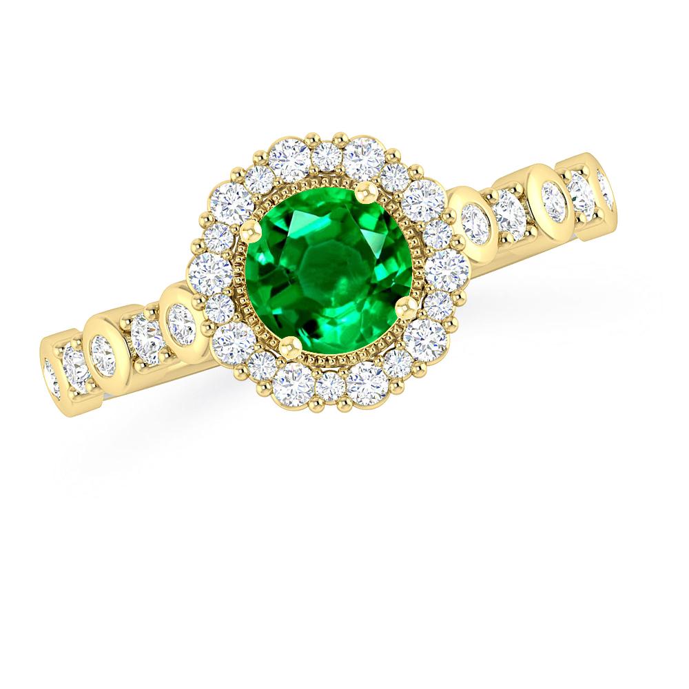 Yellow Gold - Emerald