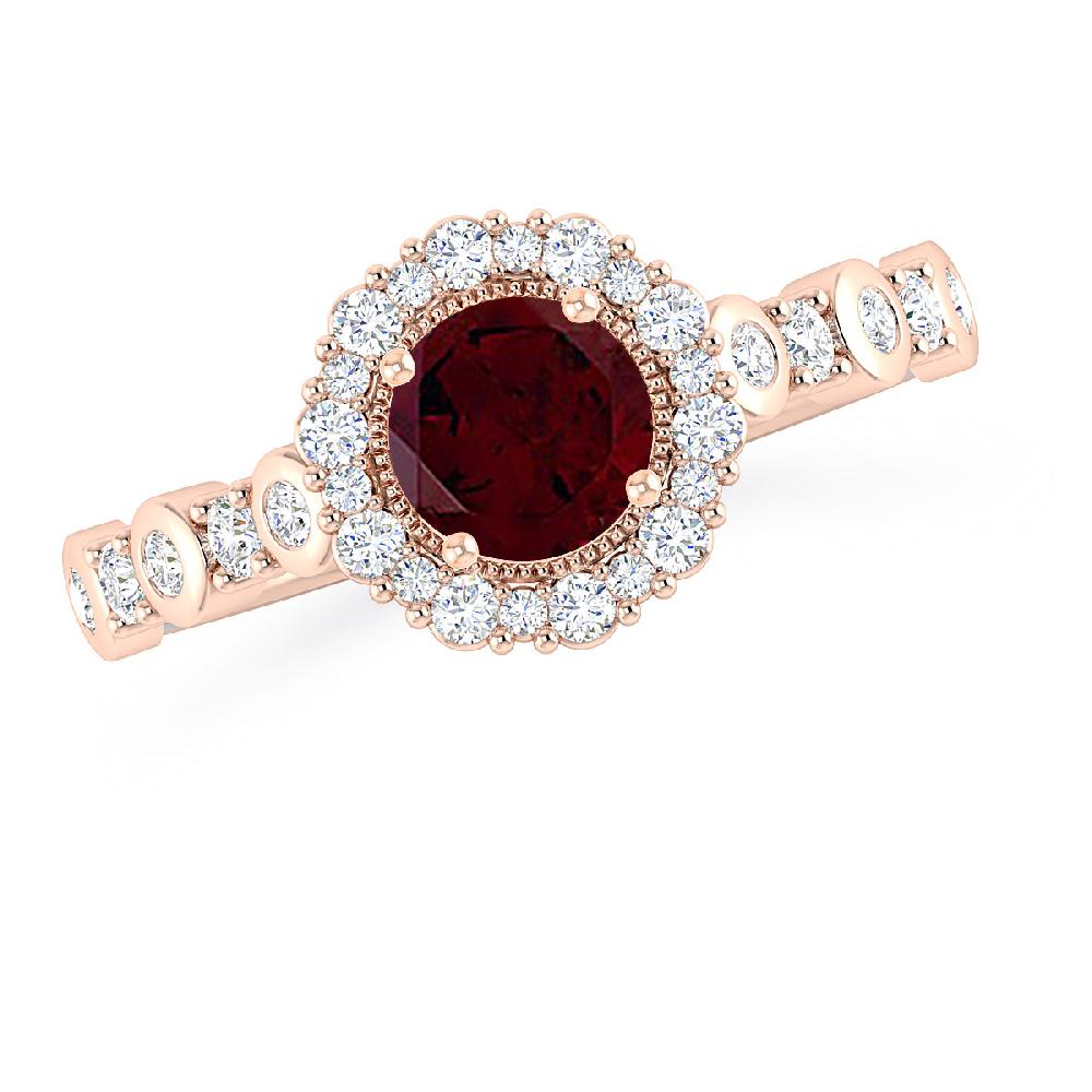 Rose Gold - Garnet