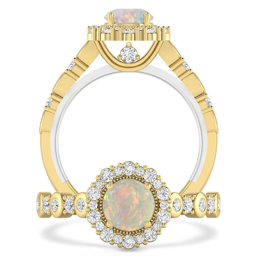 Yellow Gold - Opal