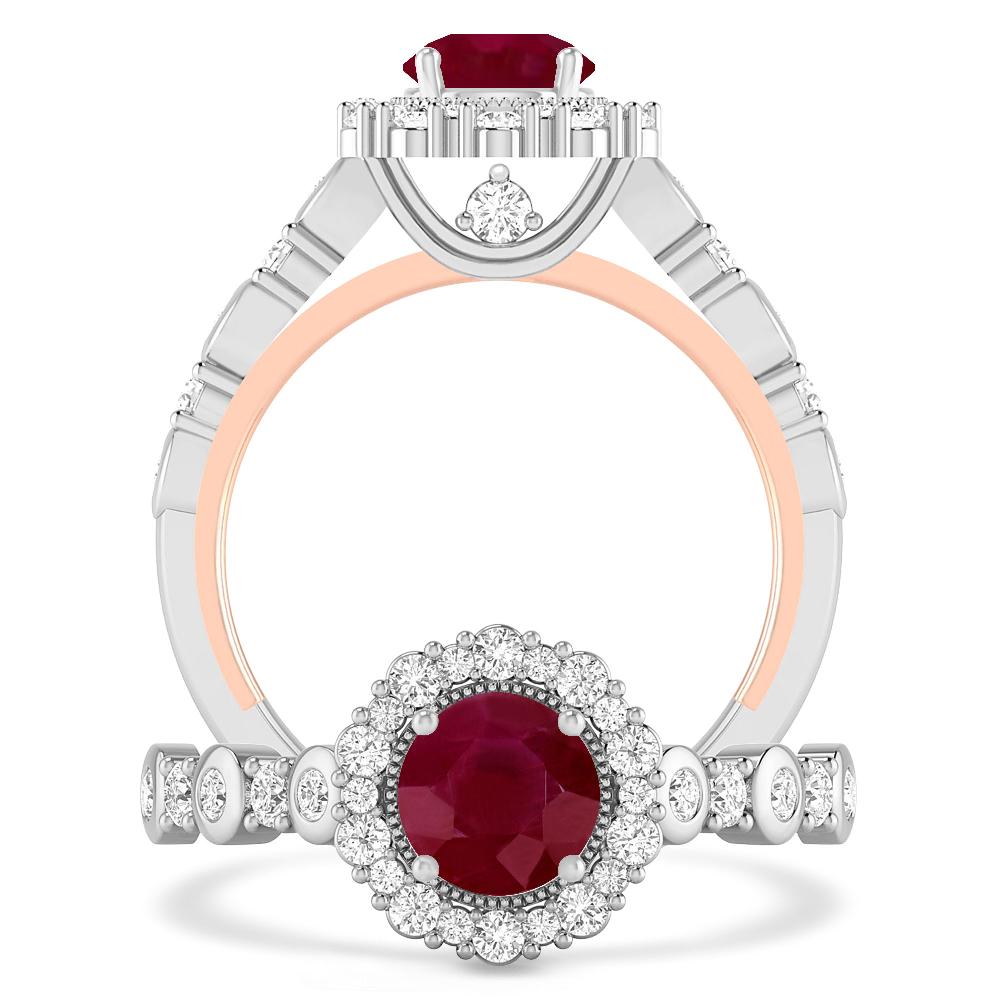 White Gold - Ruby