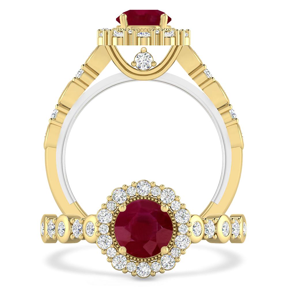 Yellow Gold - Ruby