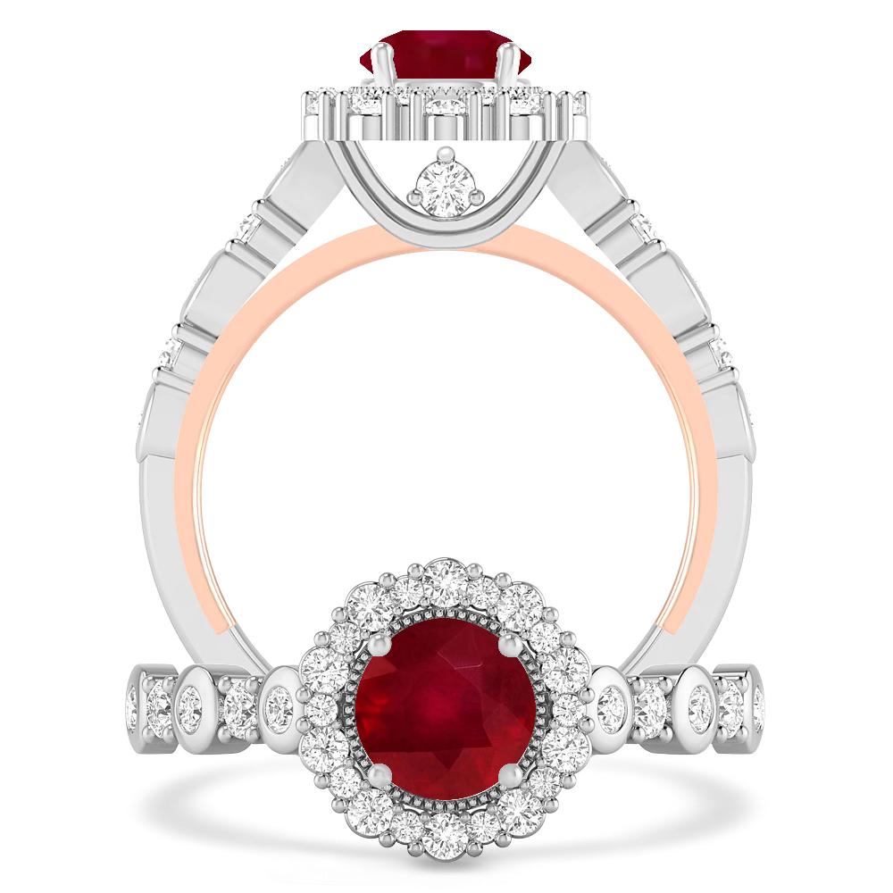 White Gold - Ruby