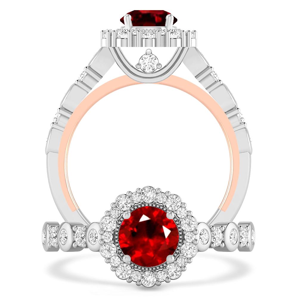 White Gold - Ruby