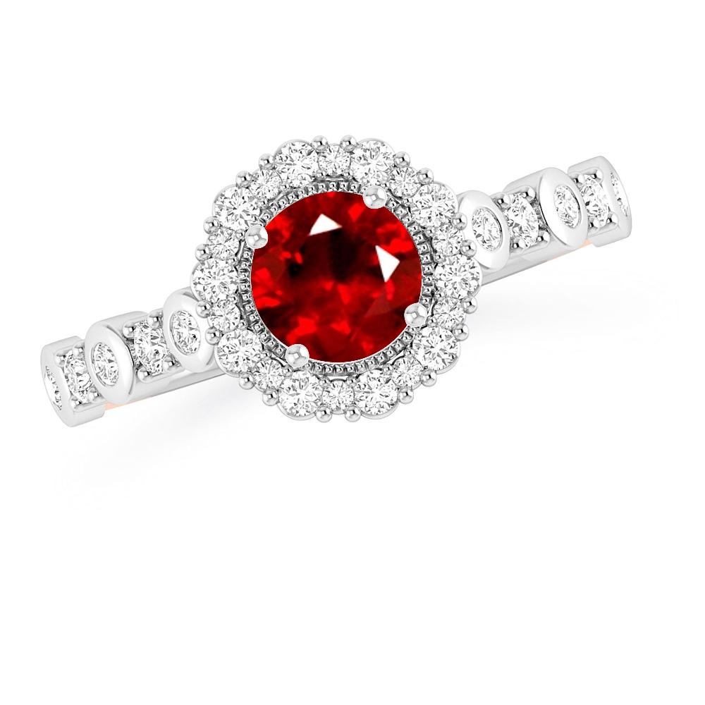 White Gold - Ruby