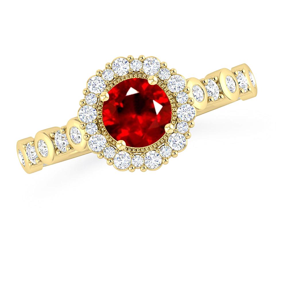 Yellow Gold - Ruby