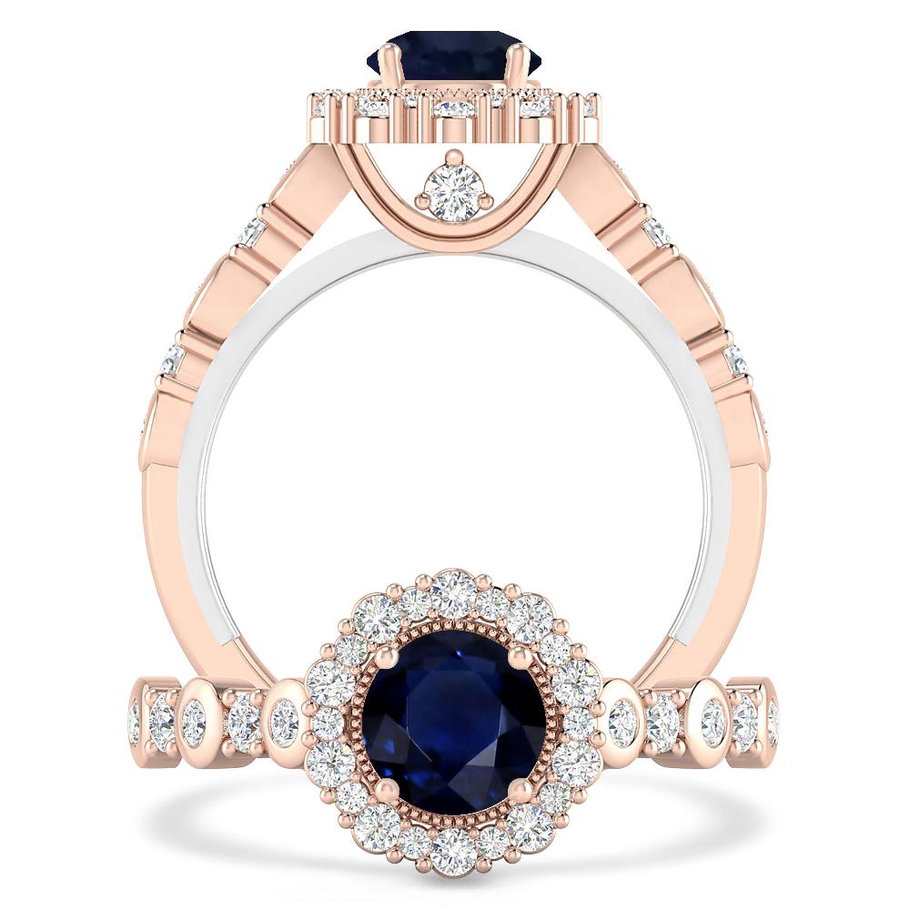 Rose Gold - Sapphire