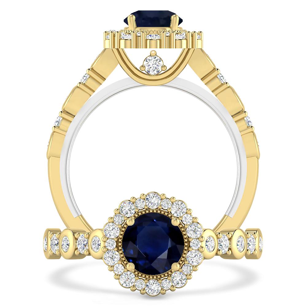 Yellow Gold - Sapphire