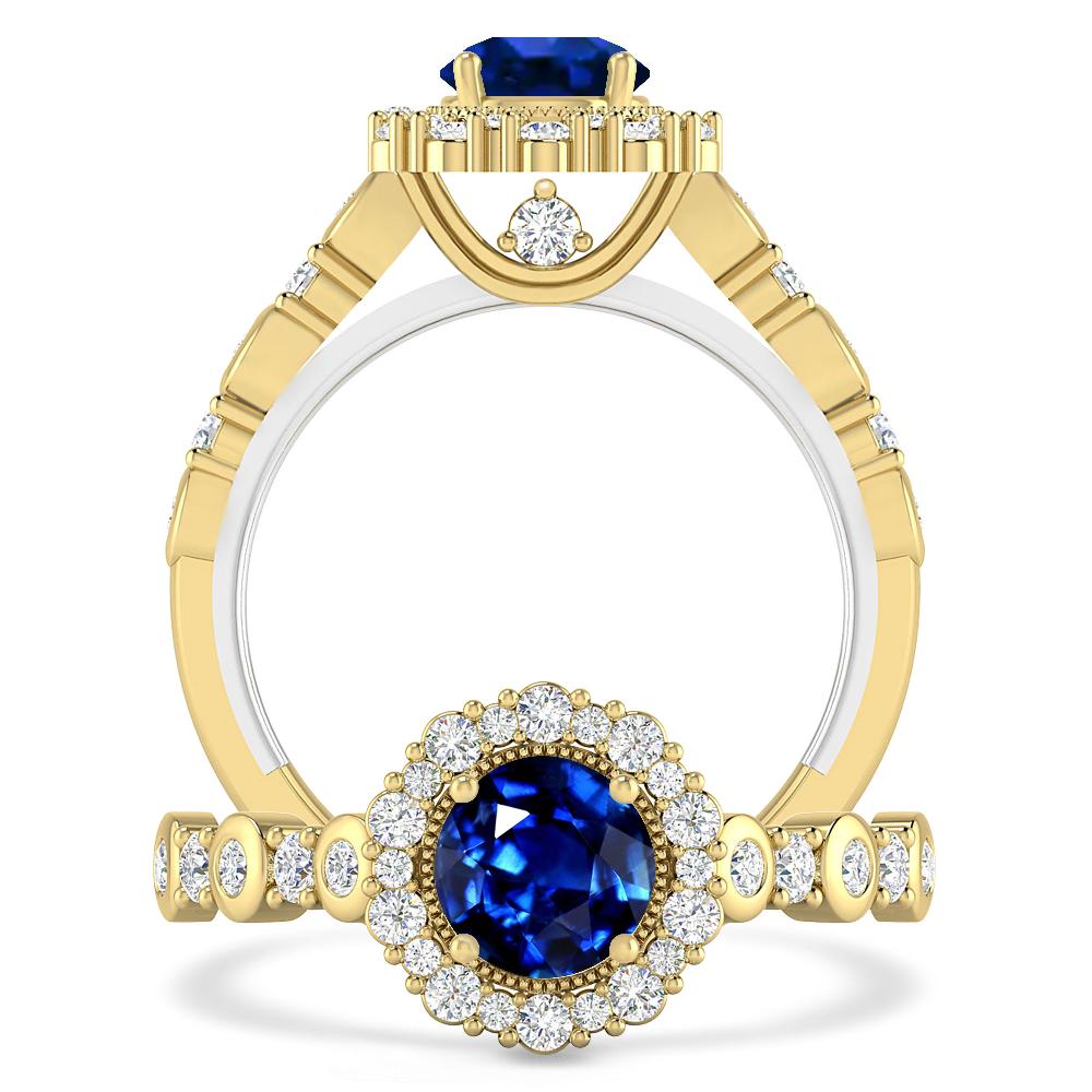 Yellow Gold - Sapphire