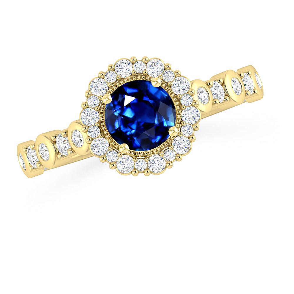 Yellow Gold - Sapphire