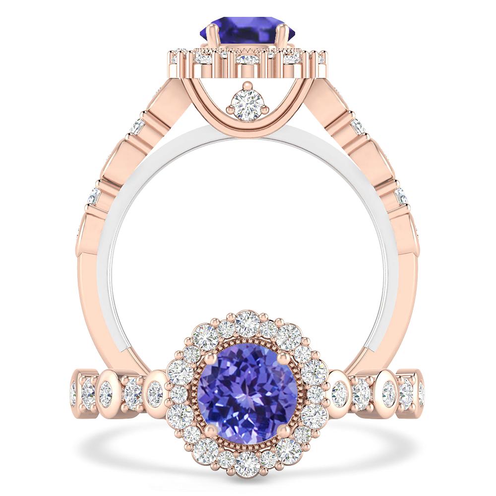 Rose Gold - Tanzanite