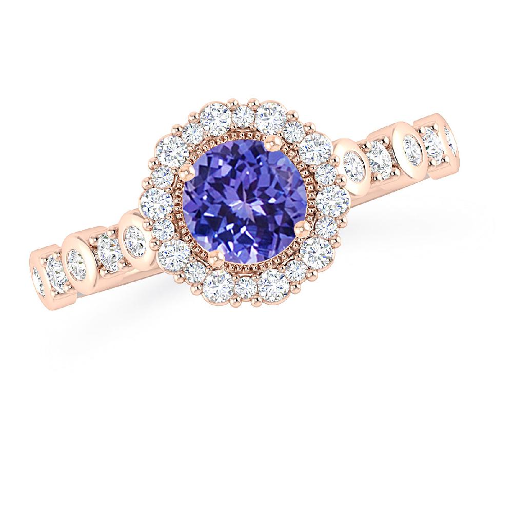 Rose Gold - Tanzanite