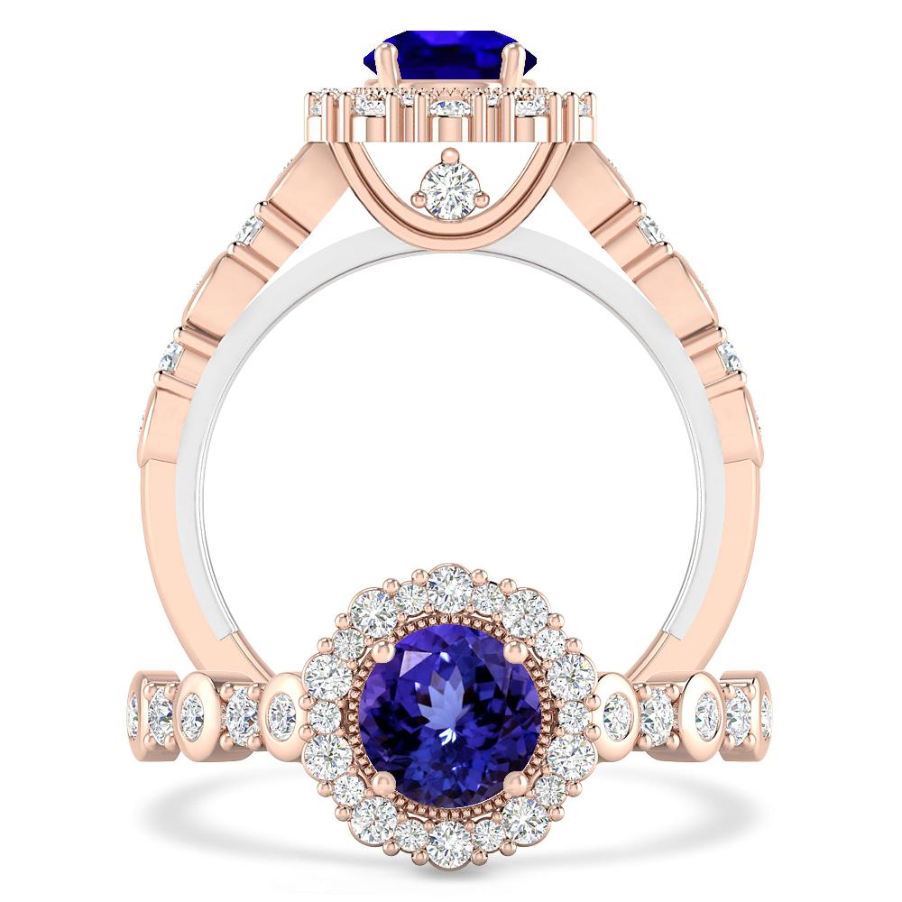 Rose Gold - Tanzanite