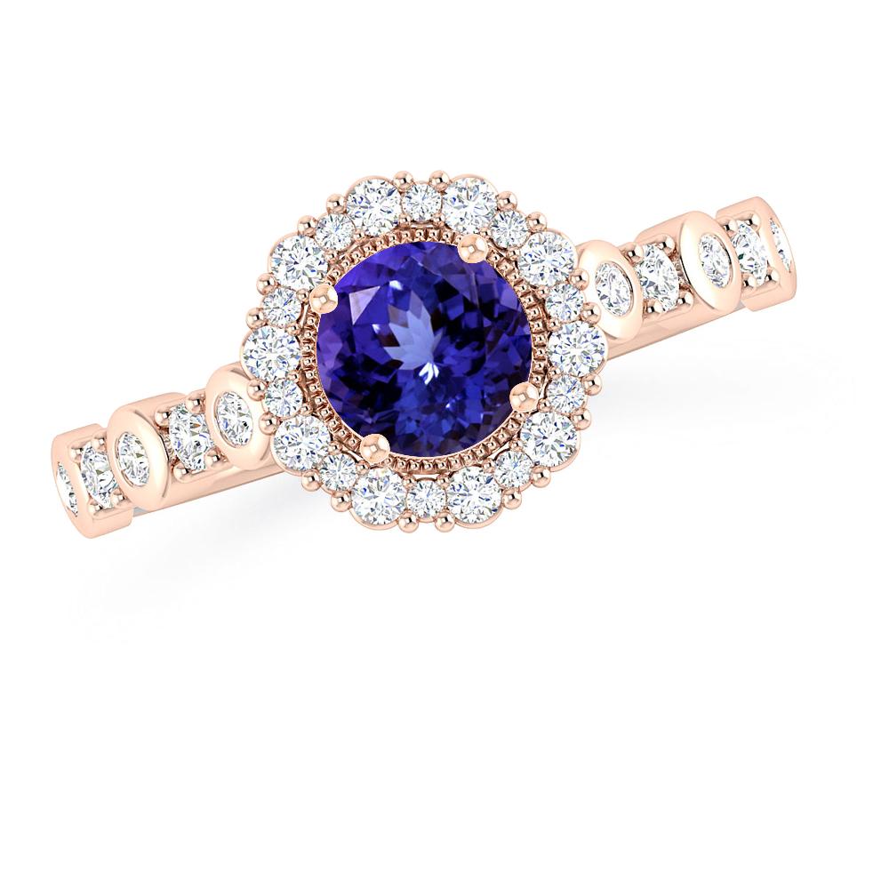 Rose Gold - Tanzanite