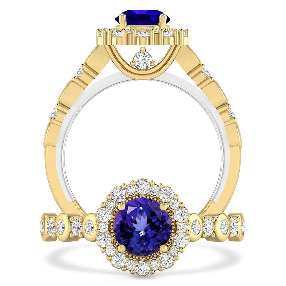 Yellow Gold - Tanzanite