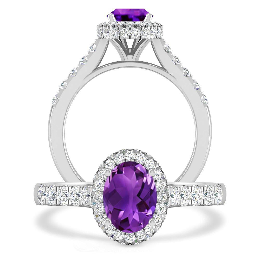 White Gold - Amethyst