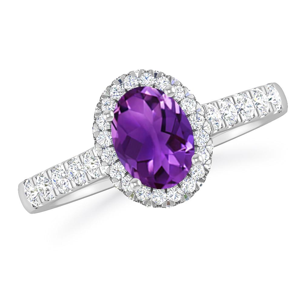 White Gold - Amethyst