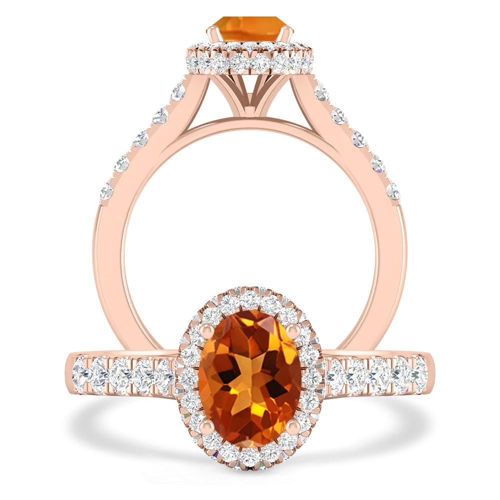 Rose Gold - Citrine