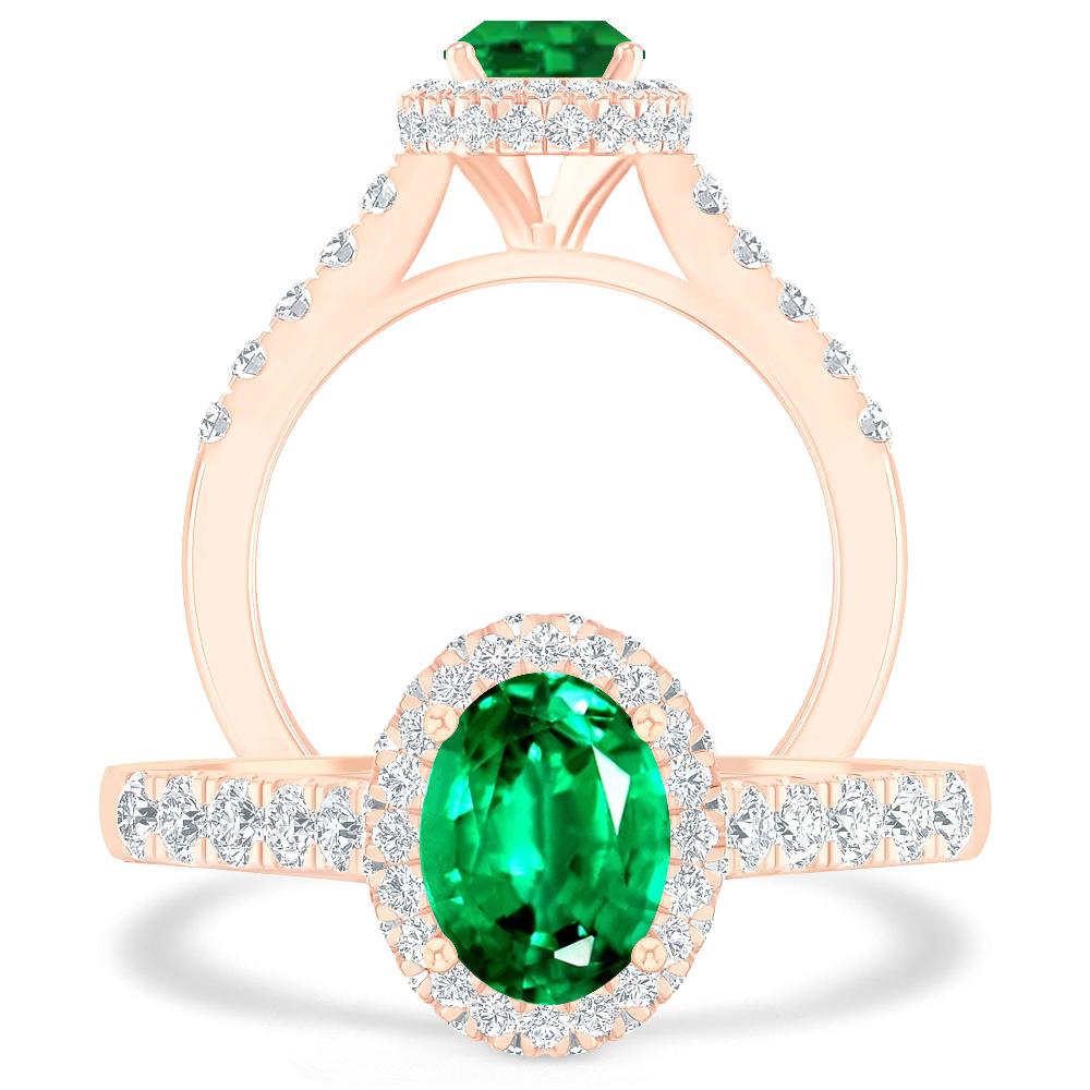 Rose Gold - Emerald