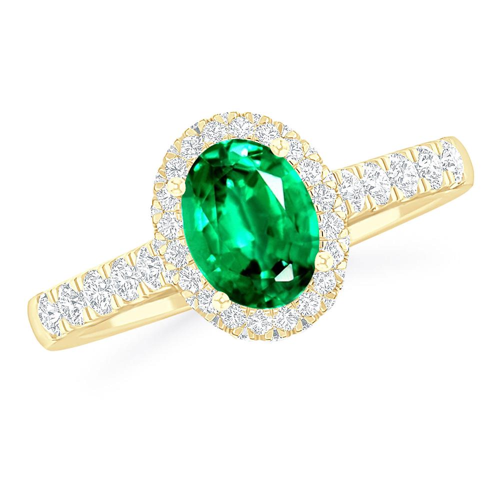 Yellow Gold - Emerald