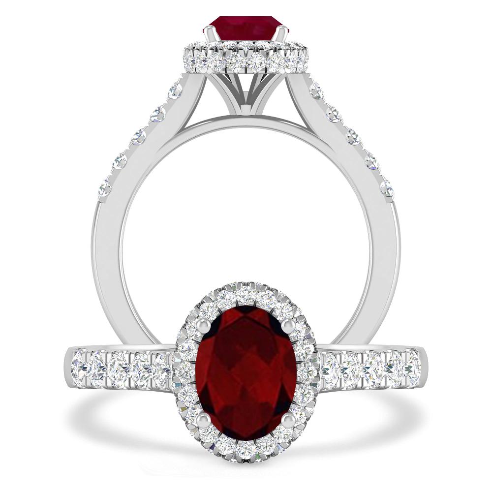 White Gold - Garnet