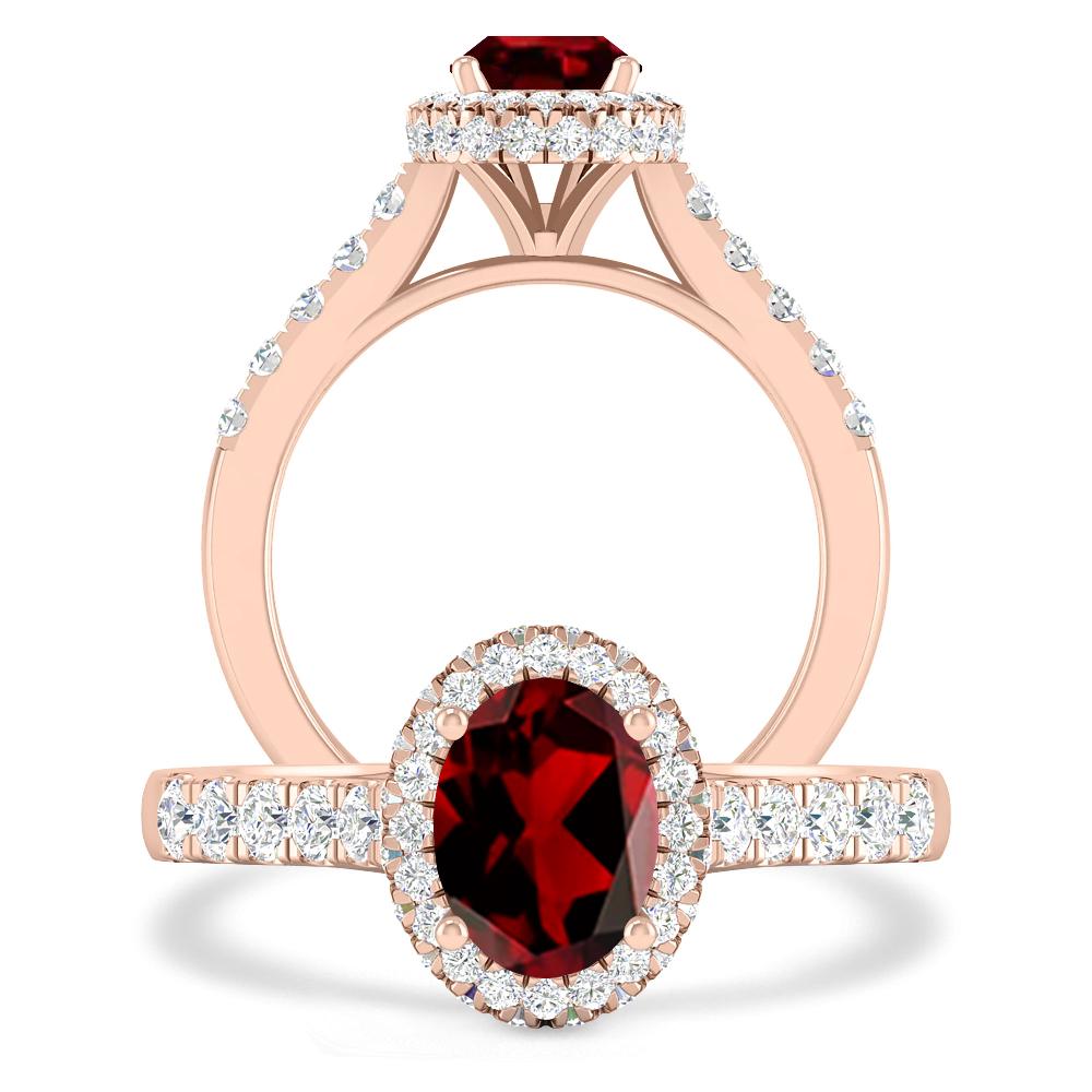 Rose Gold - Garnet