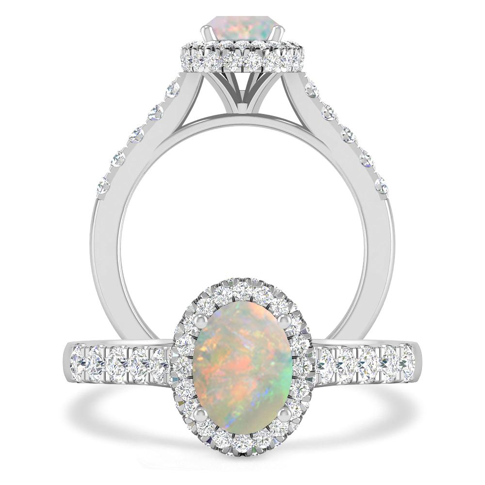 White Gold - Opal