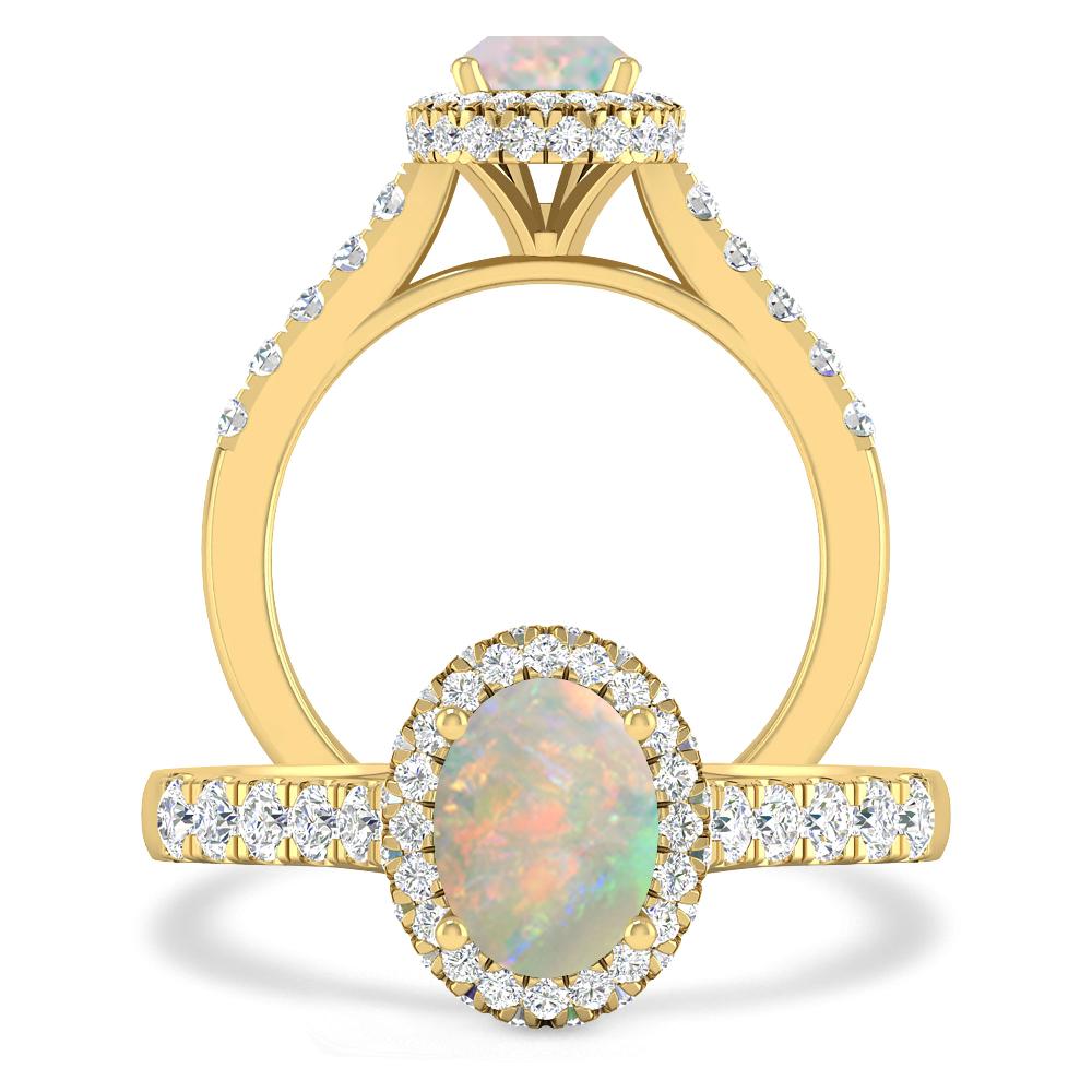 Yellow Gold - Opal