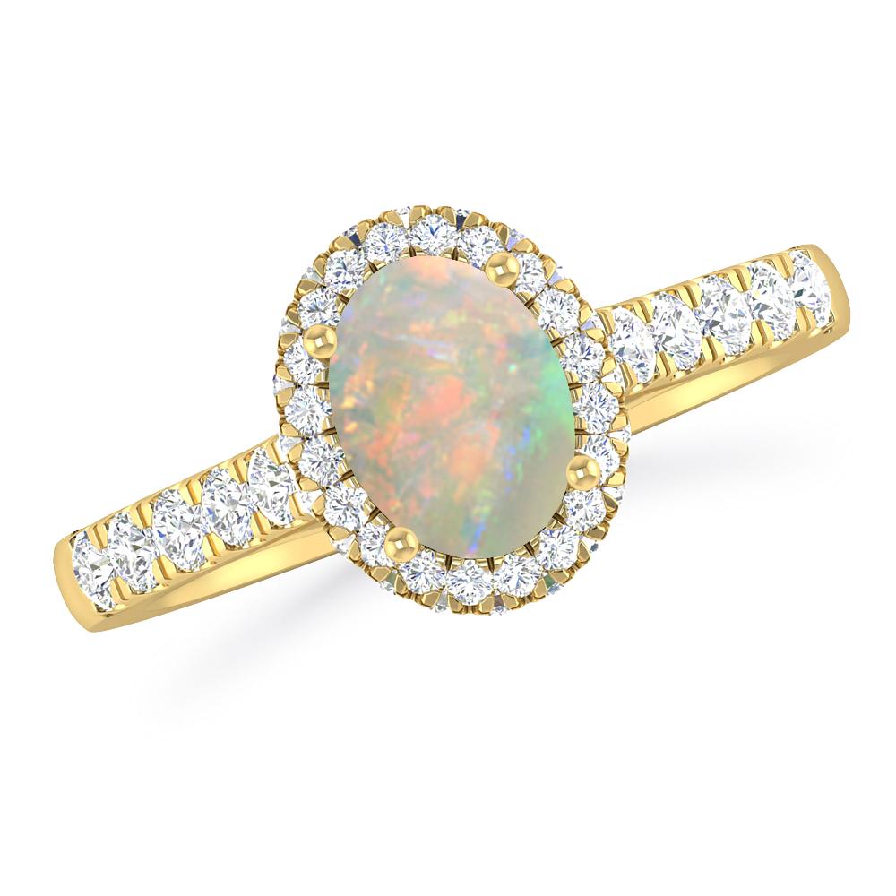 Yellow Gold - Opal