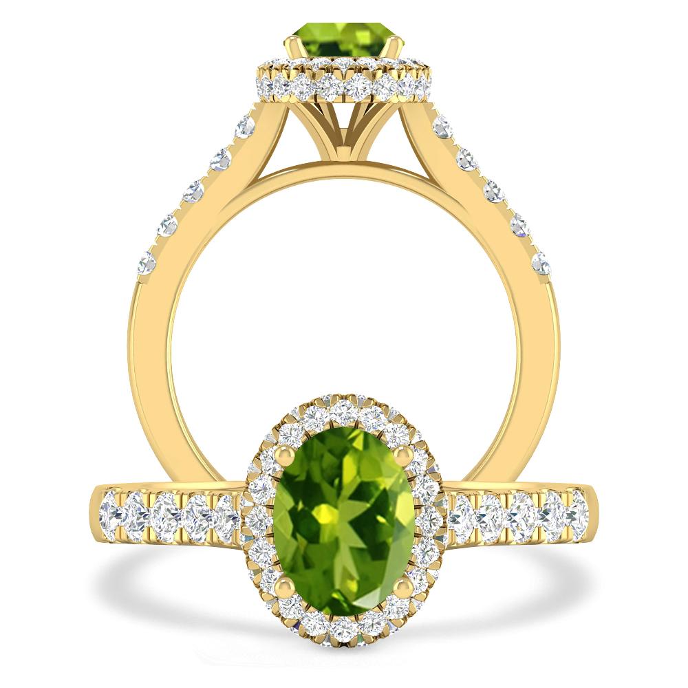 Yellow Gold - Peridot